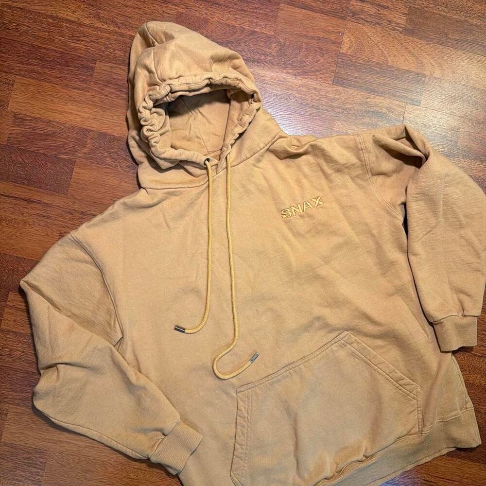 Vintage mustard yellow snax hoodie